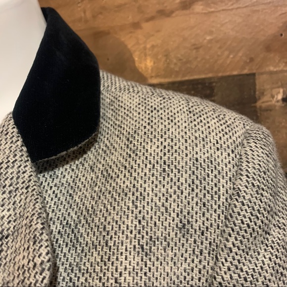 Triona Black White Donegal Tweed Blazer Jacket 14 - Picture 3 of 12